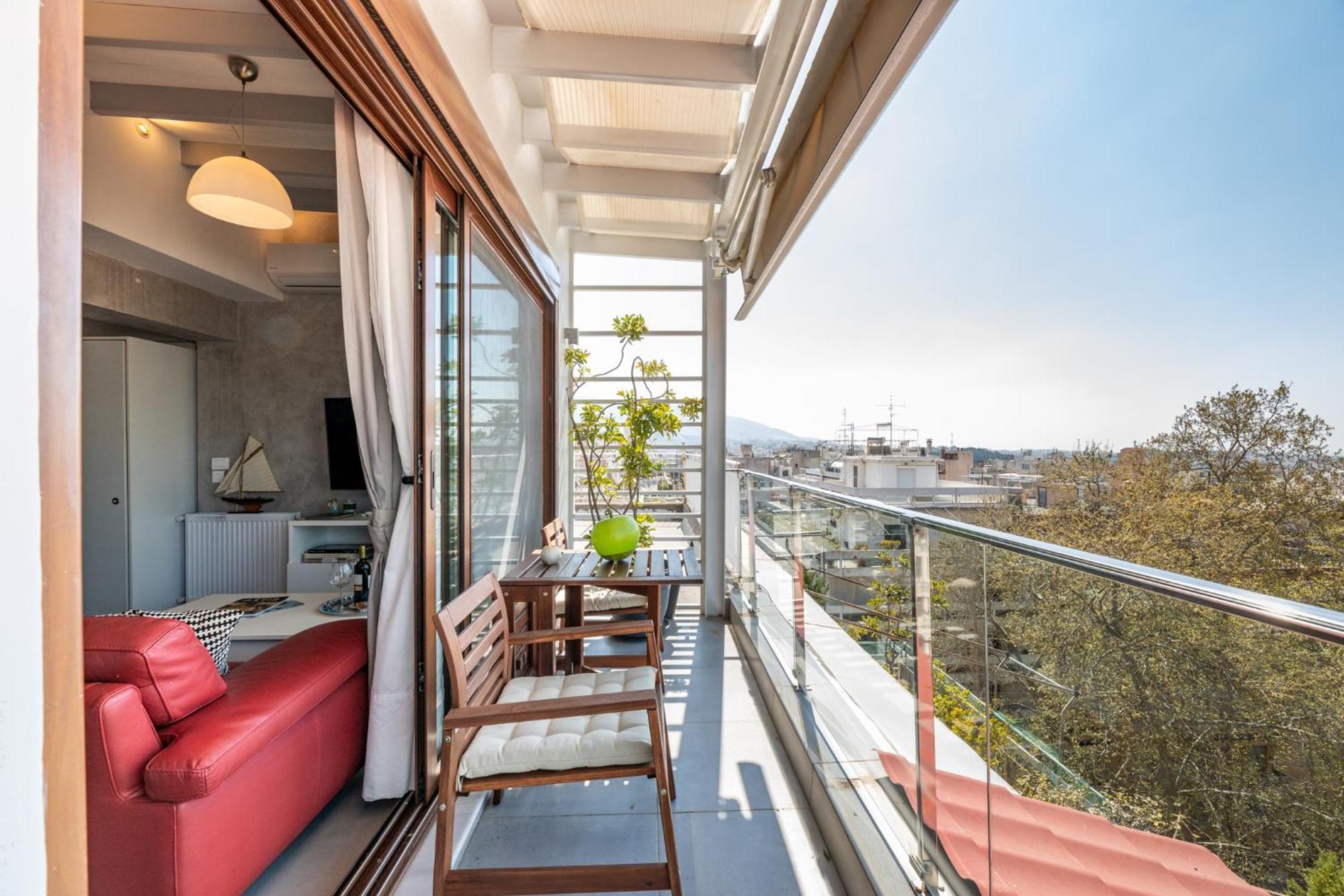 Top Kolonaki Studio+Terrace Stunning Acropolis Views Atene Esterno foto