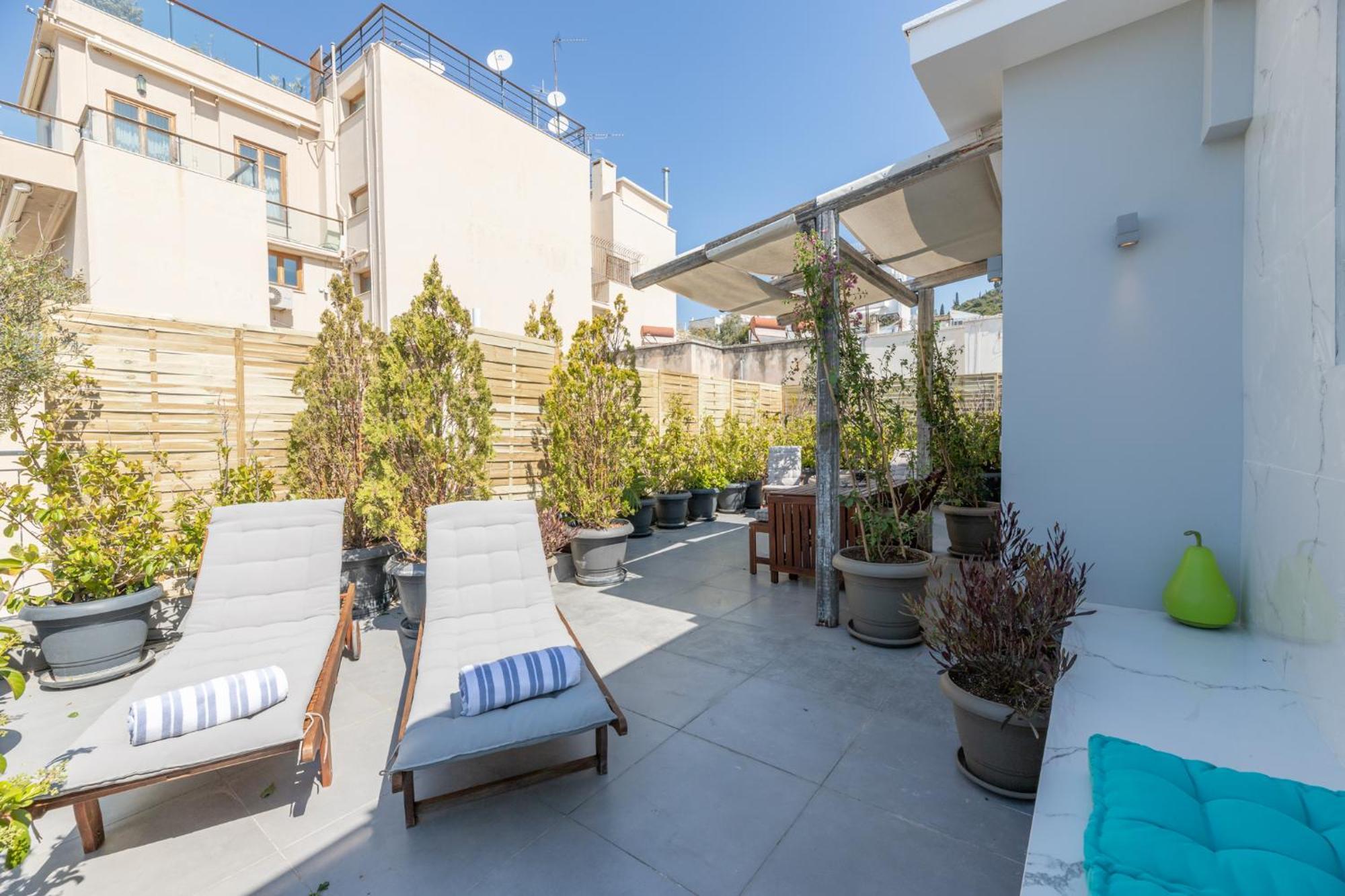 Top Kolonaki Studio+Terrace Stunning Acropolis Views Atene Esterno foto