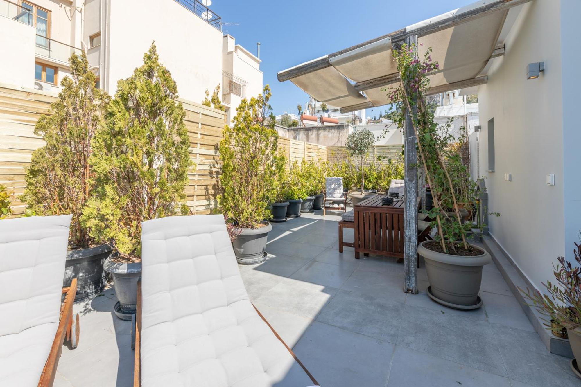 Top Kolonaki Studio+Terrace Stunning Acropolis Views Atene Esterno foto
